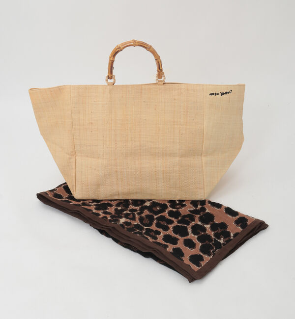 Liesse「【manipuri/マニプリ】ラフィアシートBIGバッグ(151254201)」|ハンドバッグ|