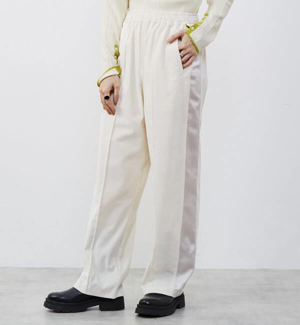 Soffitto「【Soffitto x KojiKojiコラボ】サテン側章ベロアリラックスパンツ」|その他|