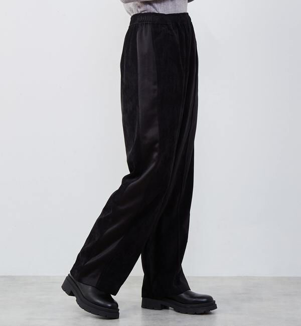 Soffitto「【Soffitto x KojiKojiコラボ】サテン側章ベロアリラックスパンツ」|その他|