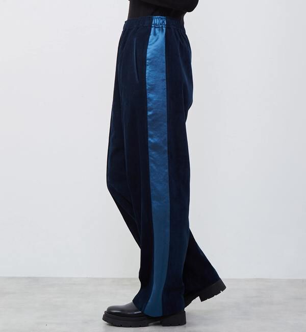 Soffitto「【Soffitto x KojiKojiコラボ】サテン側章ベロアリラックスパンツ」|その他|