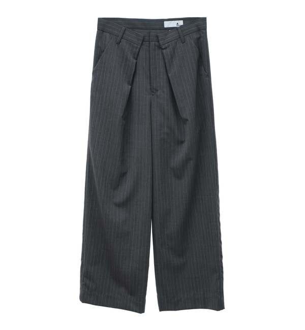 A_「【A_/エース】ピンストライプタックパンツ」|その他|