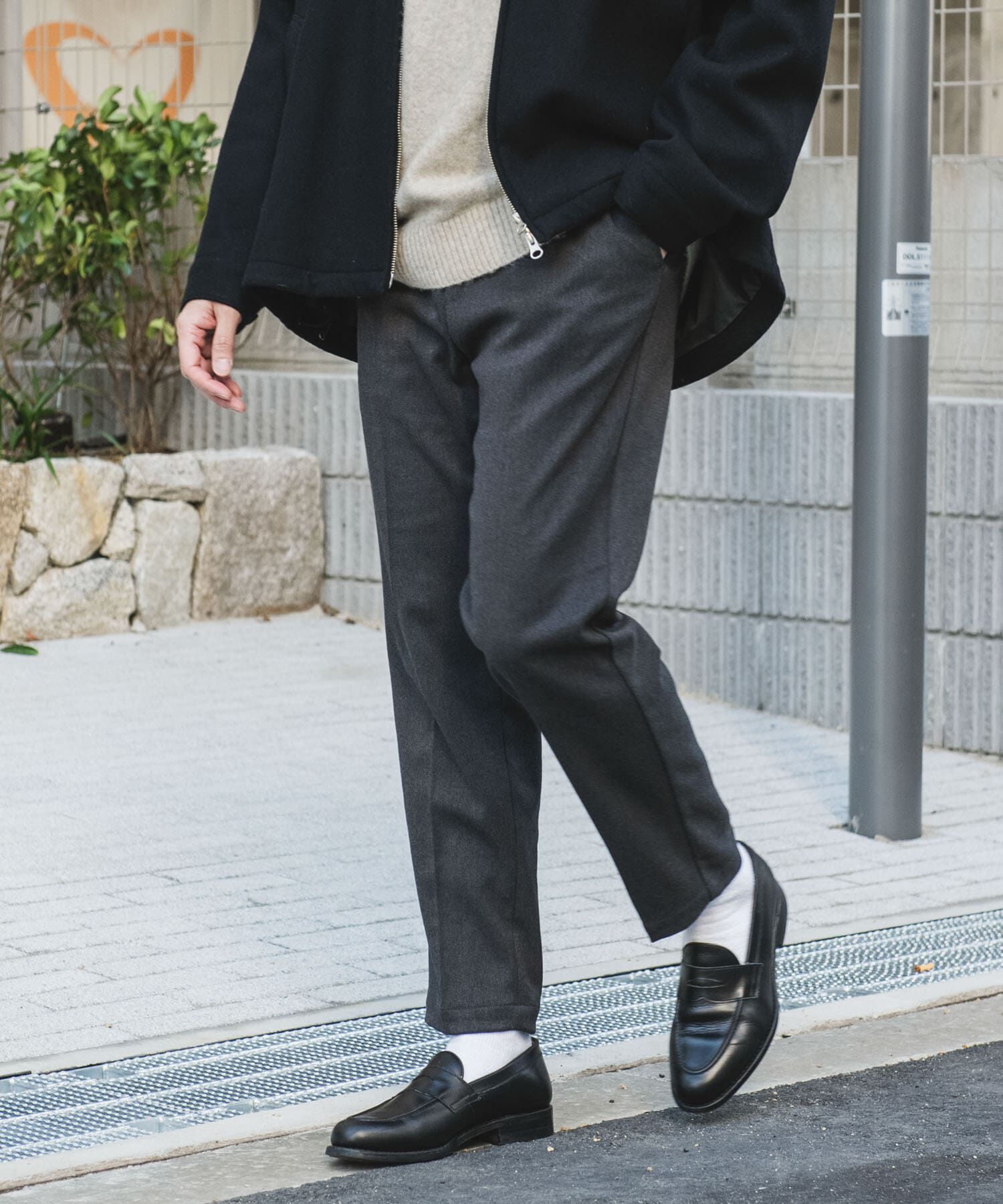 URBAN RESEARCH DOORS「ウールライクテーパードトラウザー」|その他|