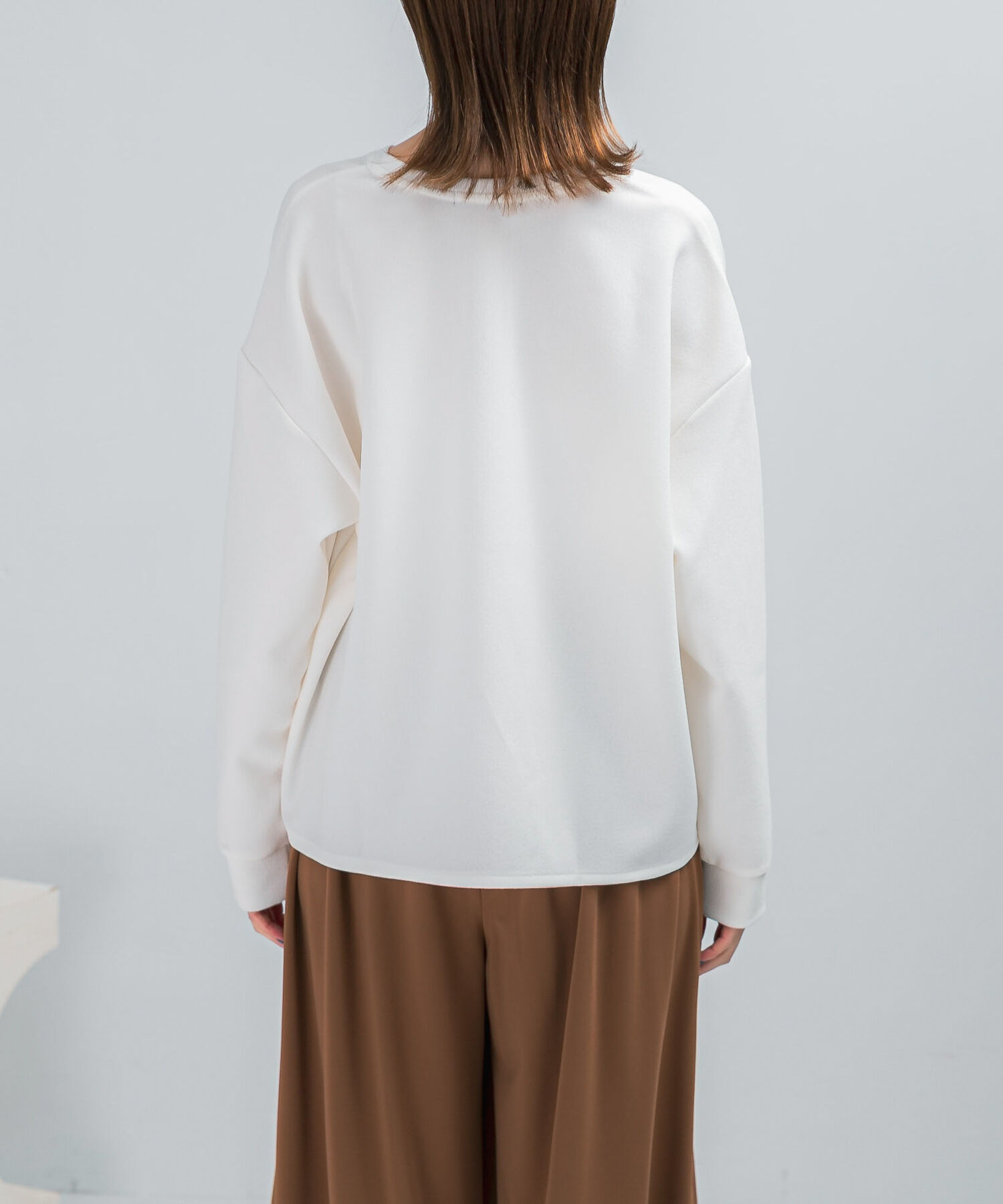 URBAN RESEARCH ROSSO「Vネックジョーゼットプルオーバー」|Tシャツ・カットソー|