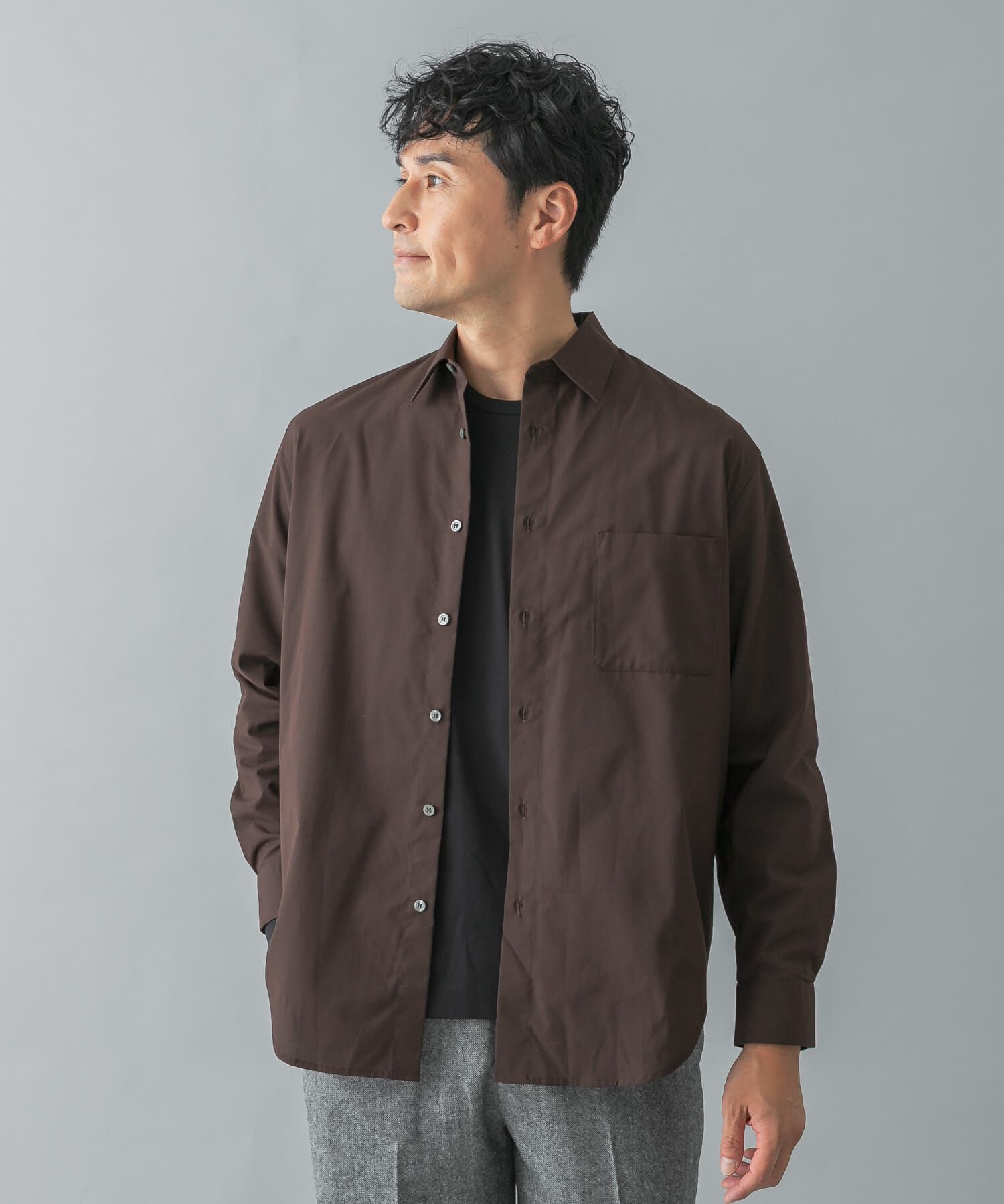 URBAN RESEARCH ROSSO「『抗菌 / 防臭』『XLｻｲｽﾞあり』ｱｰﾊﾞﾝﾘﾗｯｸｽﾌﾞﾛｰﾄﾞﾚ  」|シャツ・ブラウス|ブラウン