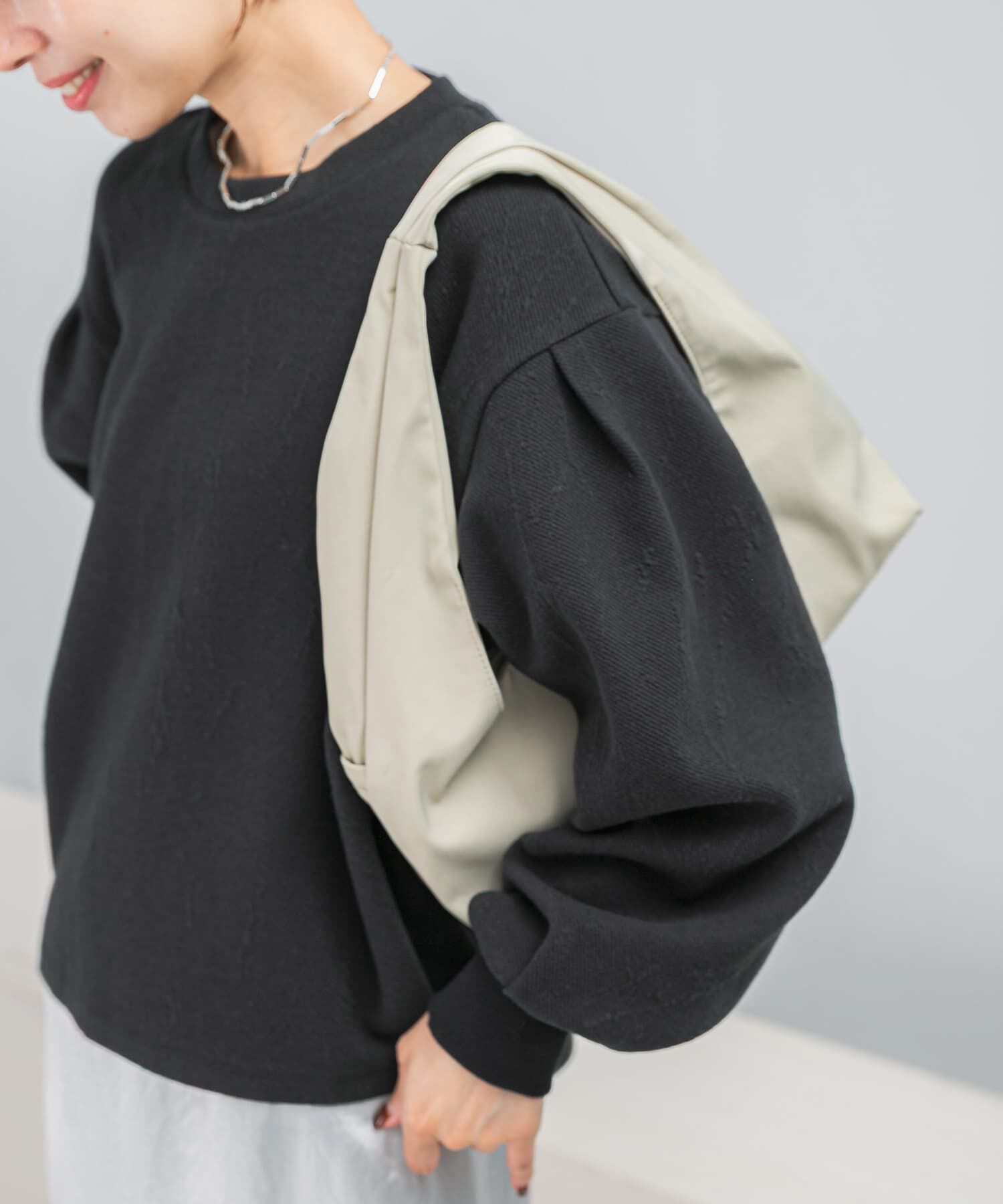 URBAN RESEARCH ROSSO「タックスリーブジャガードスウェット」|スウェット・ジャージ|