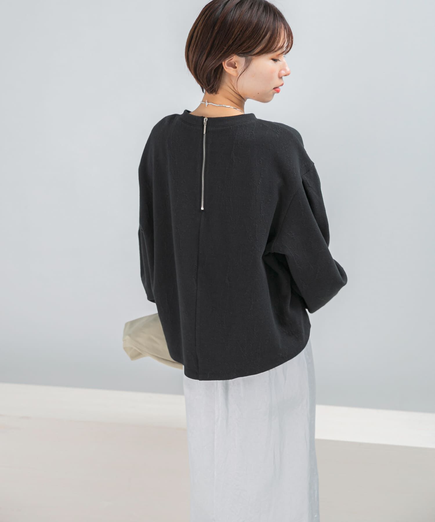 URBAN RESEARCH ROSSO「タックスリーブジャガードスウェット」|スウェット・ジャージ|