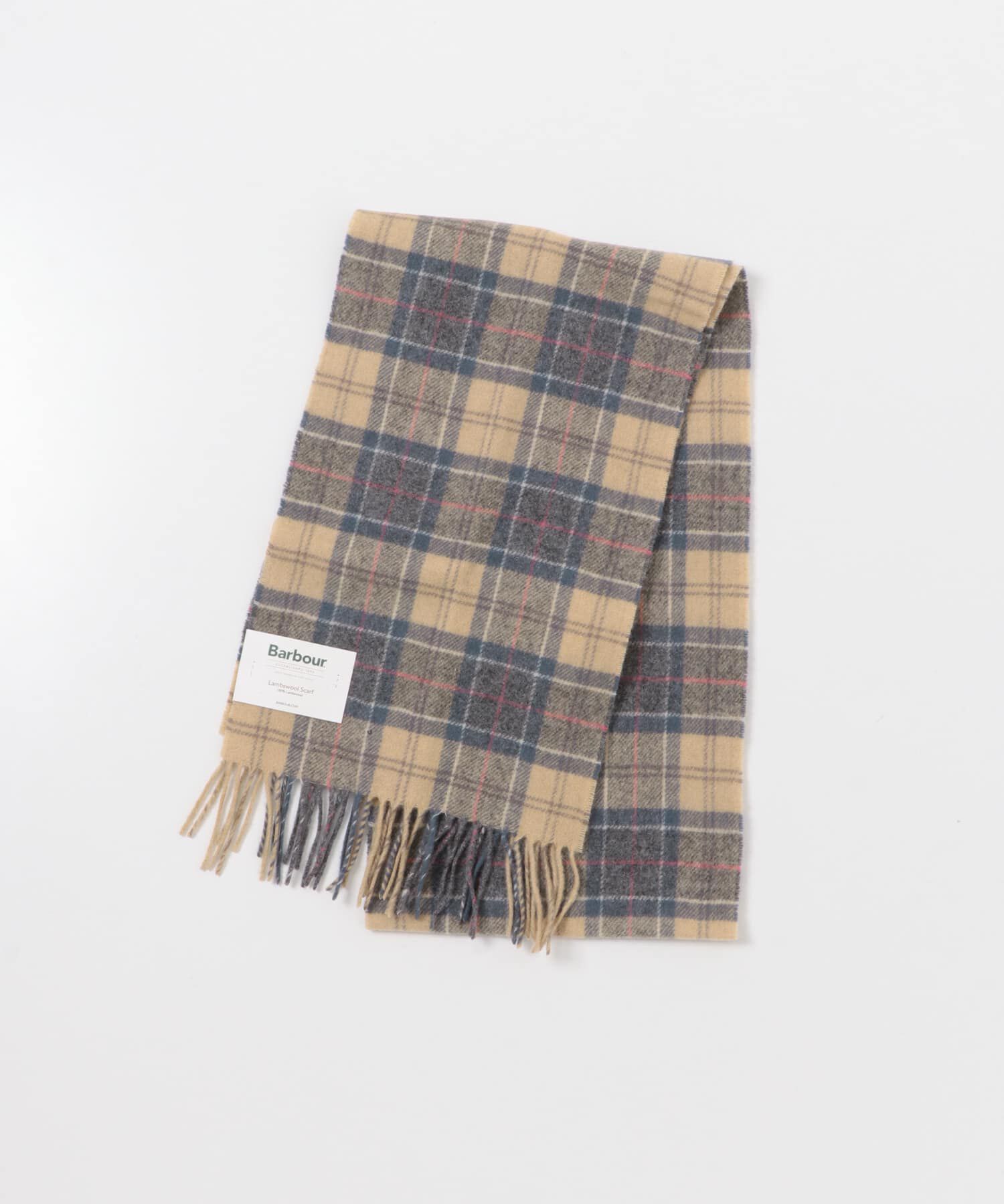 URBAN RESEARCH DOORS「Barbour　TARTAN LAMBSWOOL SCARF」|マフラー|グレー系その他