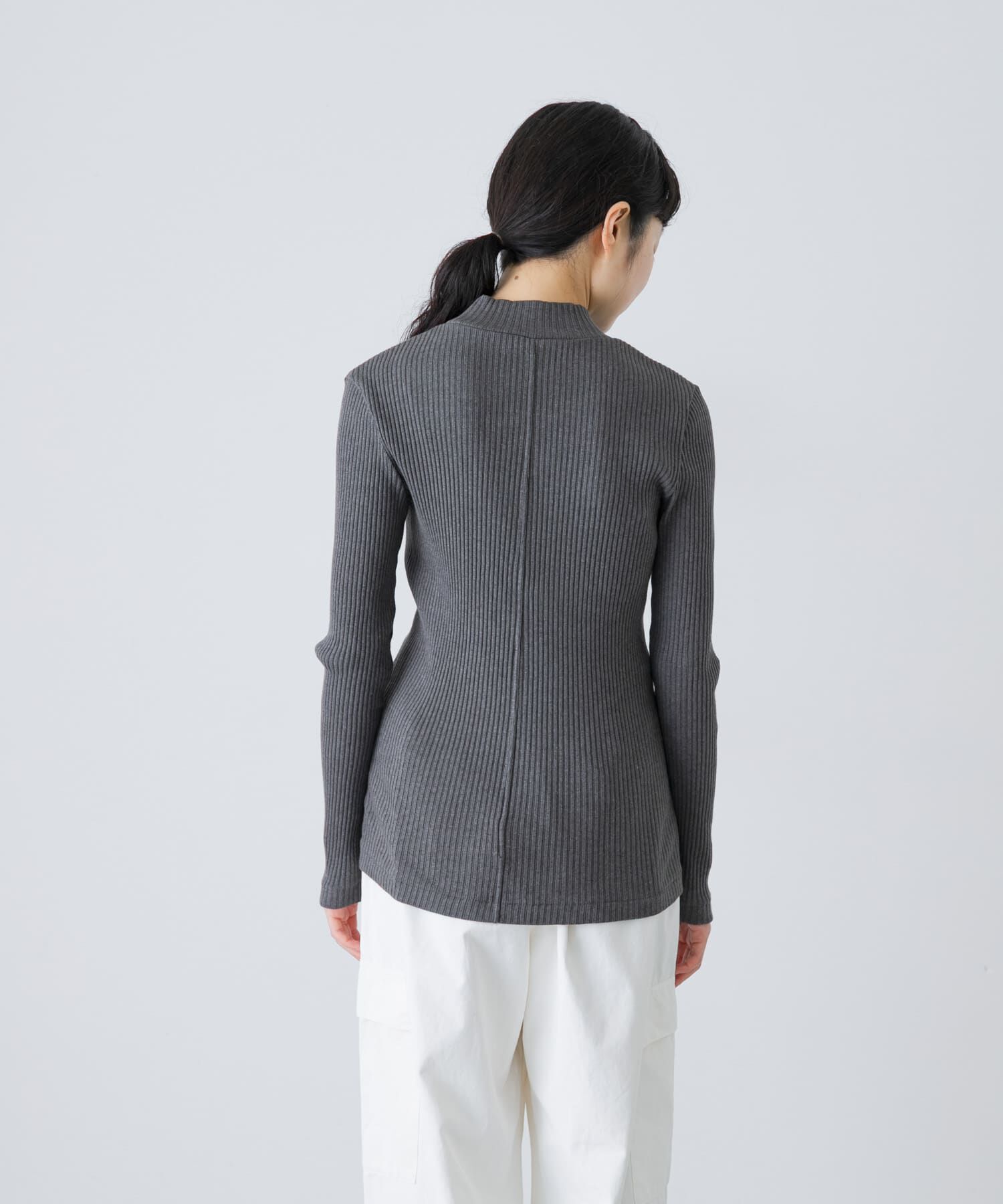 かぐれ「ヤクコットンハイネックカットソー」|Tシャツ・カットソー|