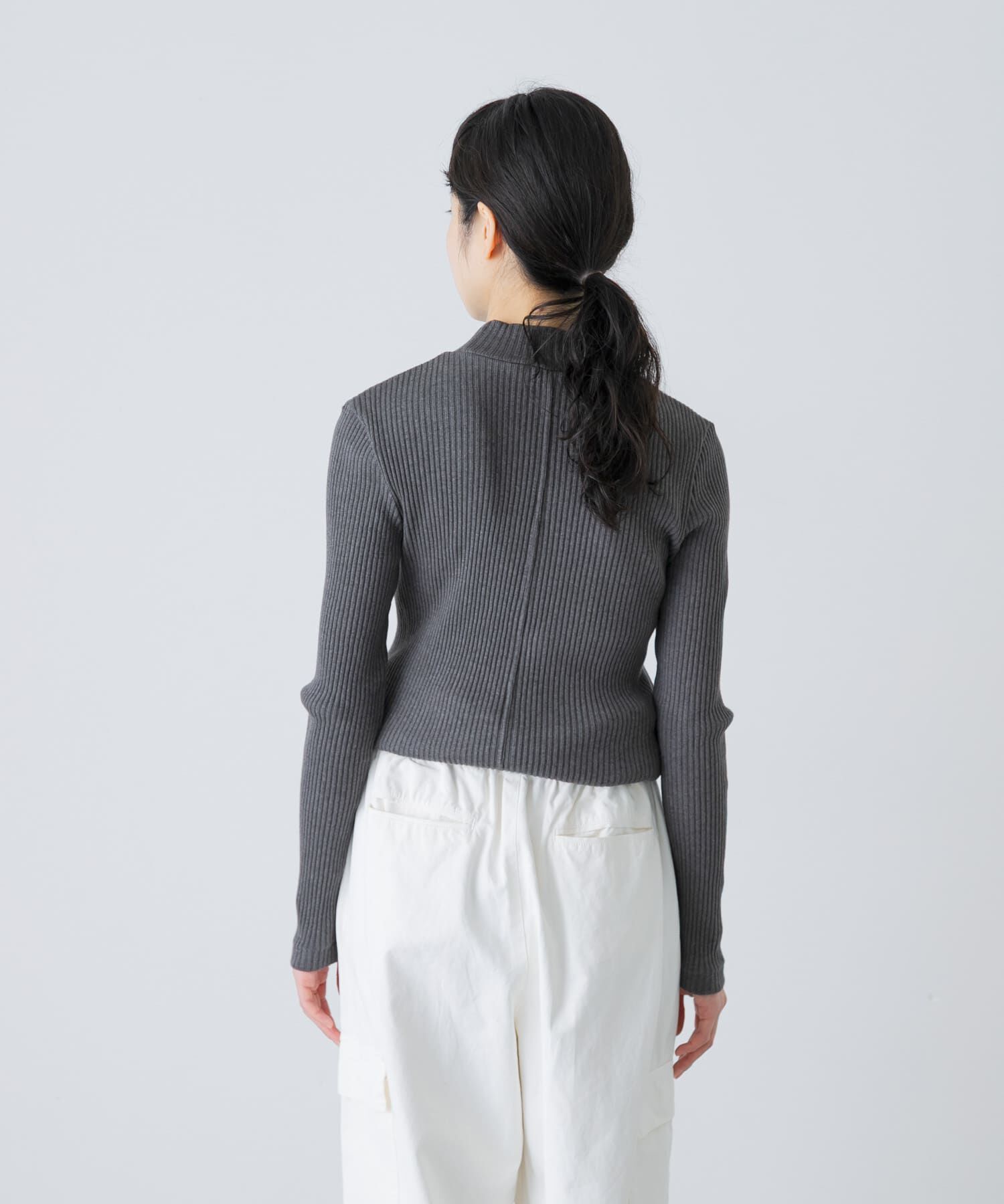 かぐれ「ヤクコットンハイネックカットソー」|Tシャツ・カットソー|