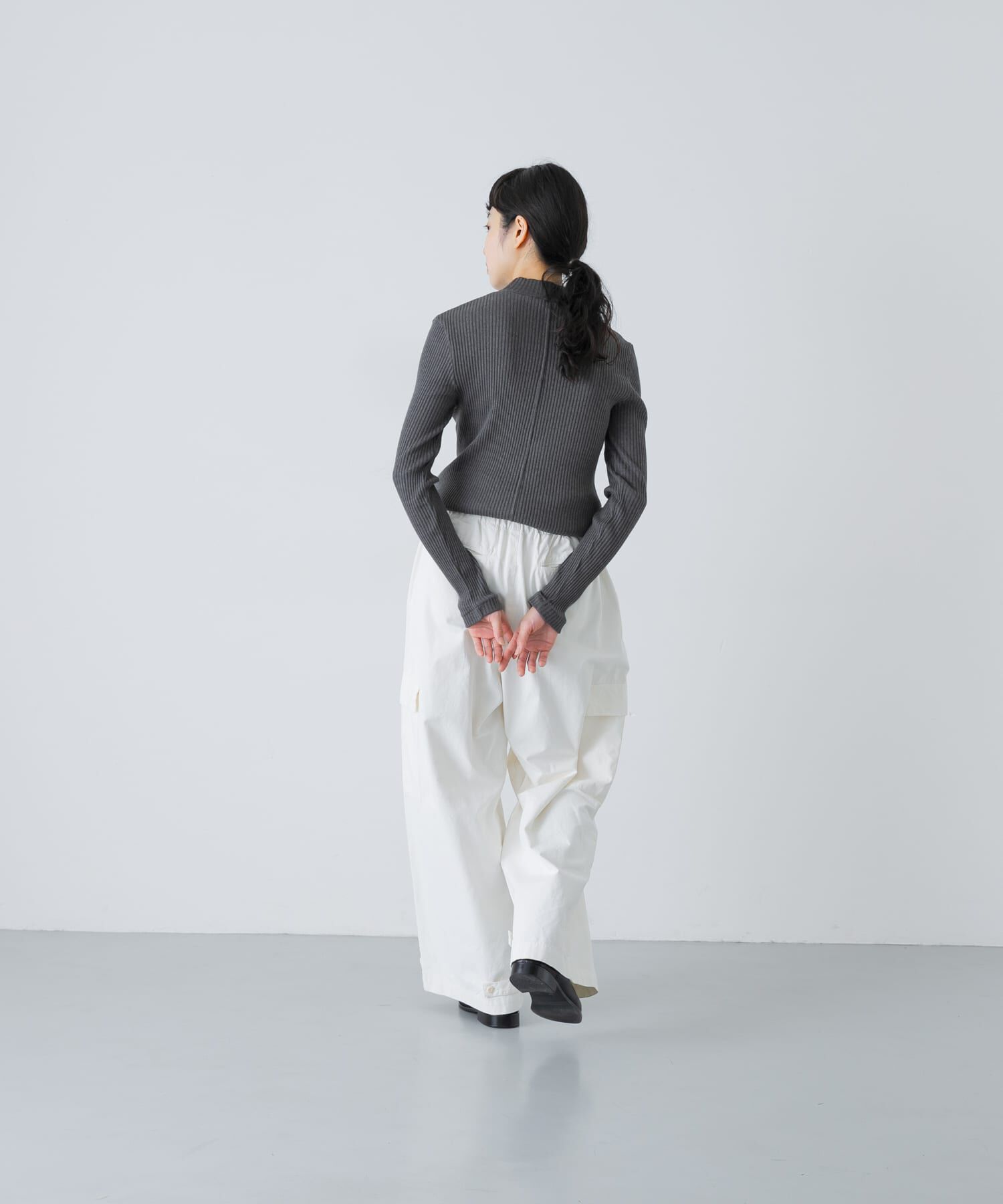 かぐれ「ヤクコットンハイネックカットソー」|Tシャツ・カットソー|