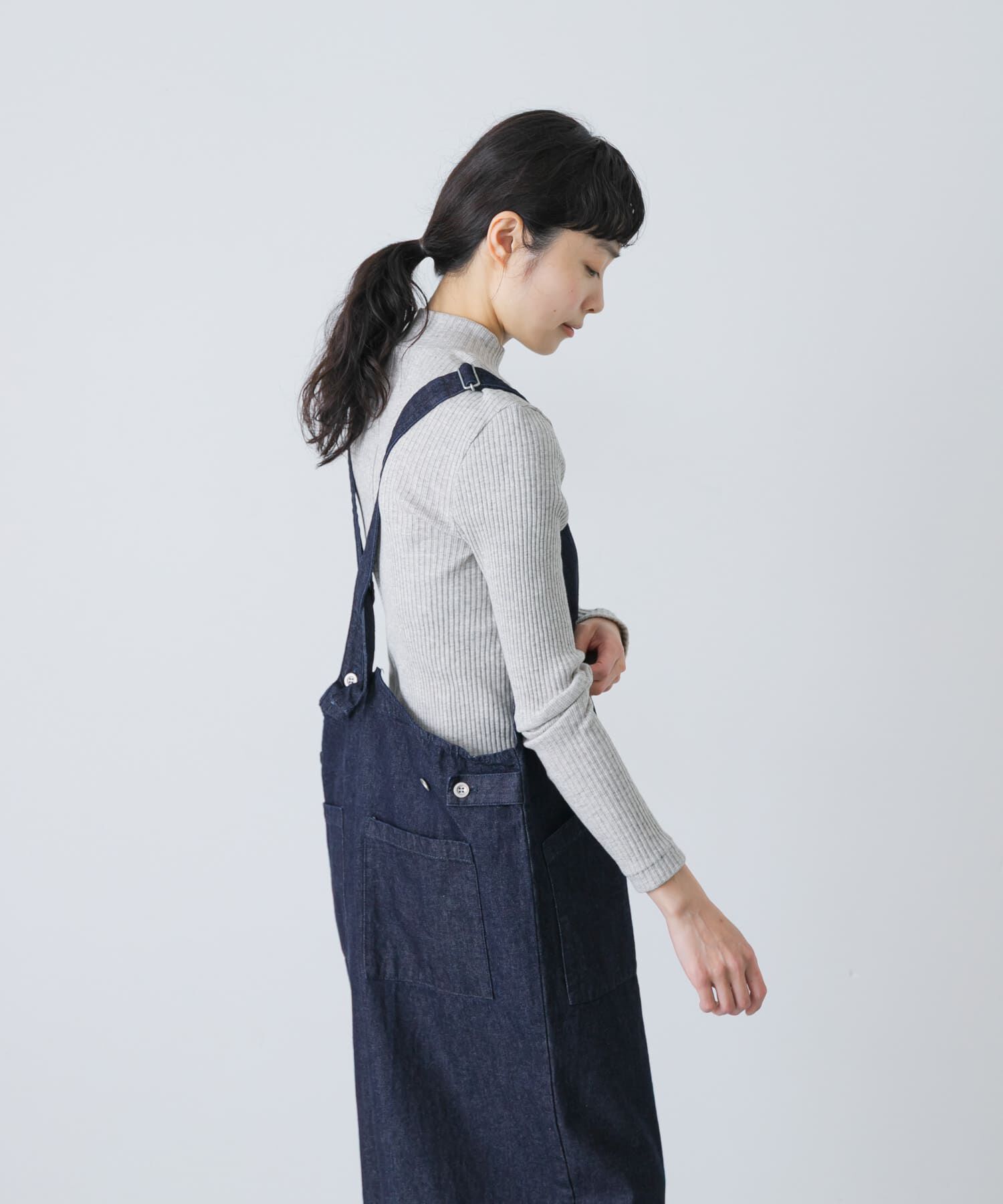 かぐれ「ヤクコットンハイネックカットソー」|Tシャツ・カットソー|