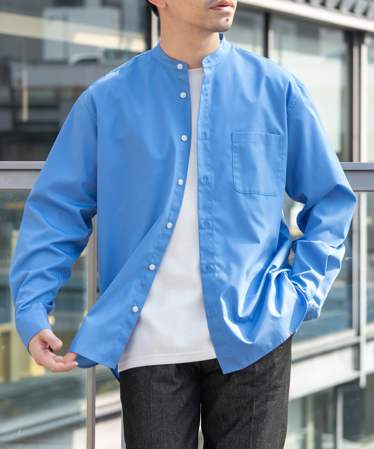 URBAN RESEARCH ROSSO「『防シワ/防臭』アーバンリラックスブロードバンドシャツ」|シャツ・ブラウス|