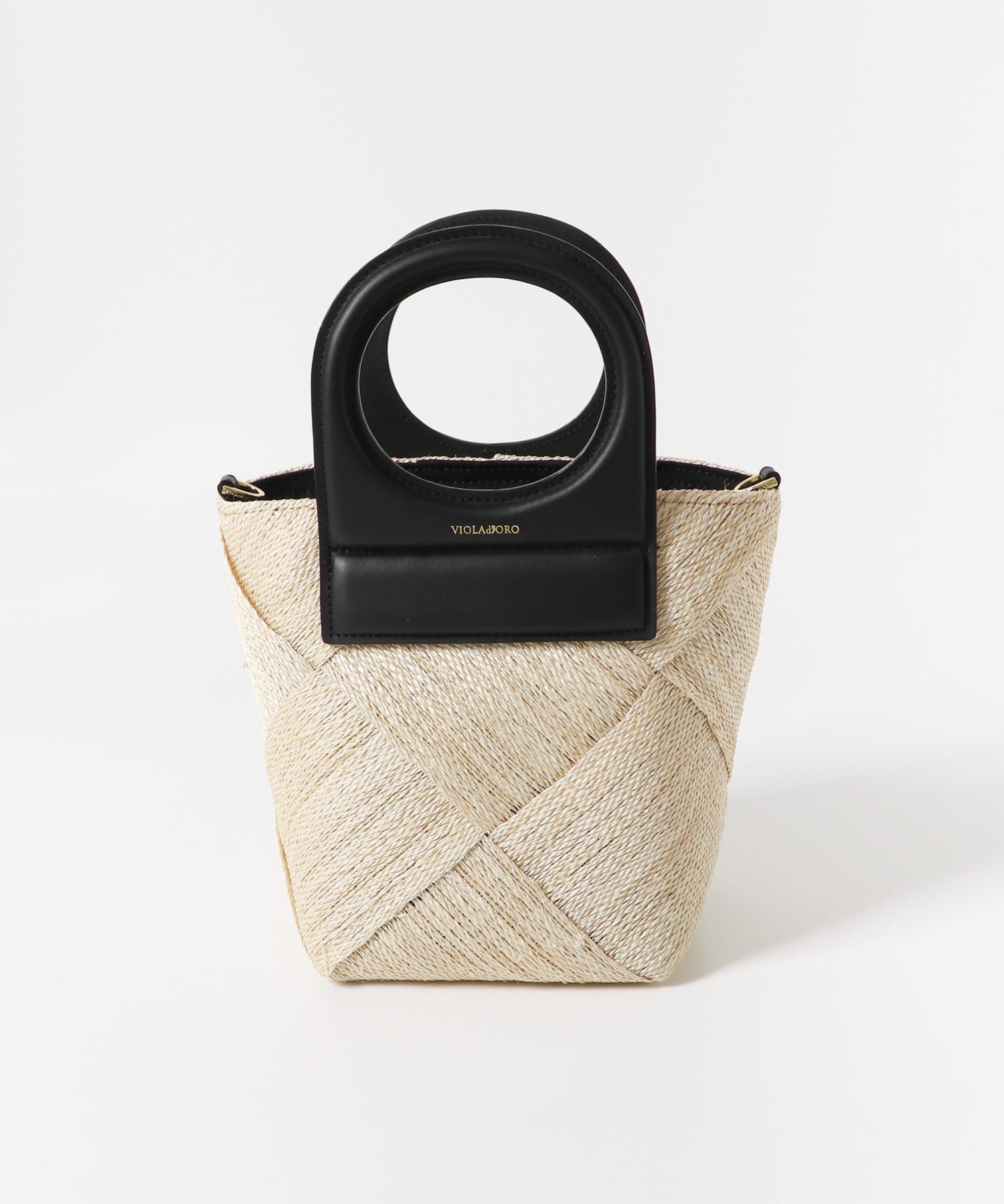 URBAN RESEARCH ROSSO「VIOLAd&rsquo;ORO　レザーハンドルアバカメッシュバッグ」|ショルダー・メッセンジャー|