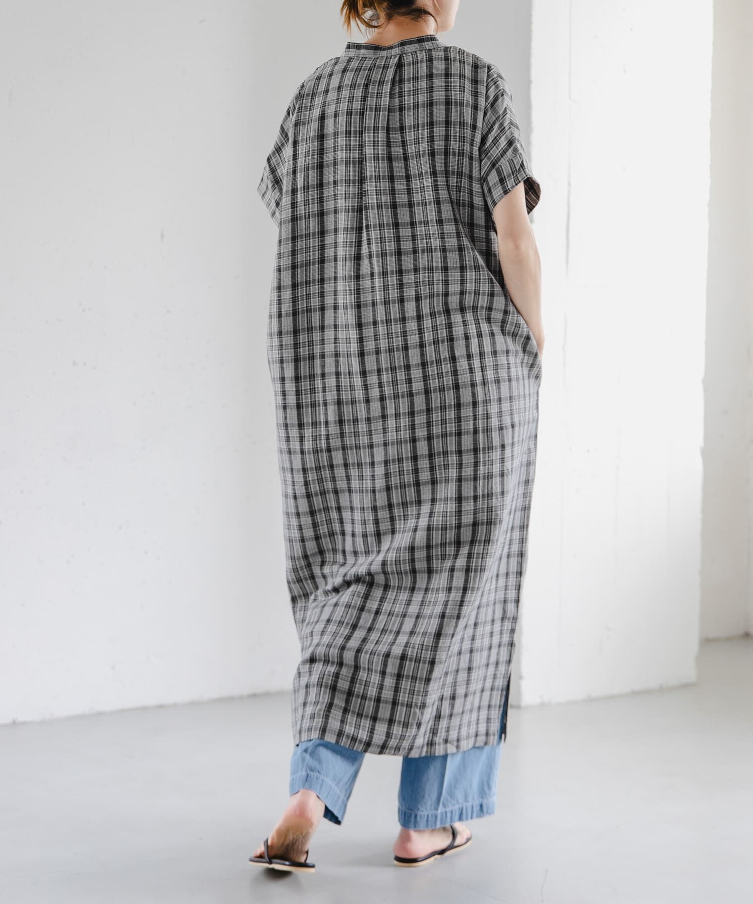 URBAN RESEARCH DOORS「FORK&SPOON　リネンレーヨンシャツワンピース」|ワンピース|