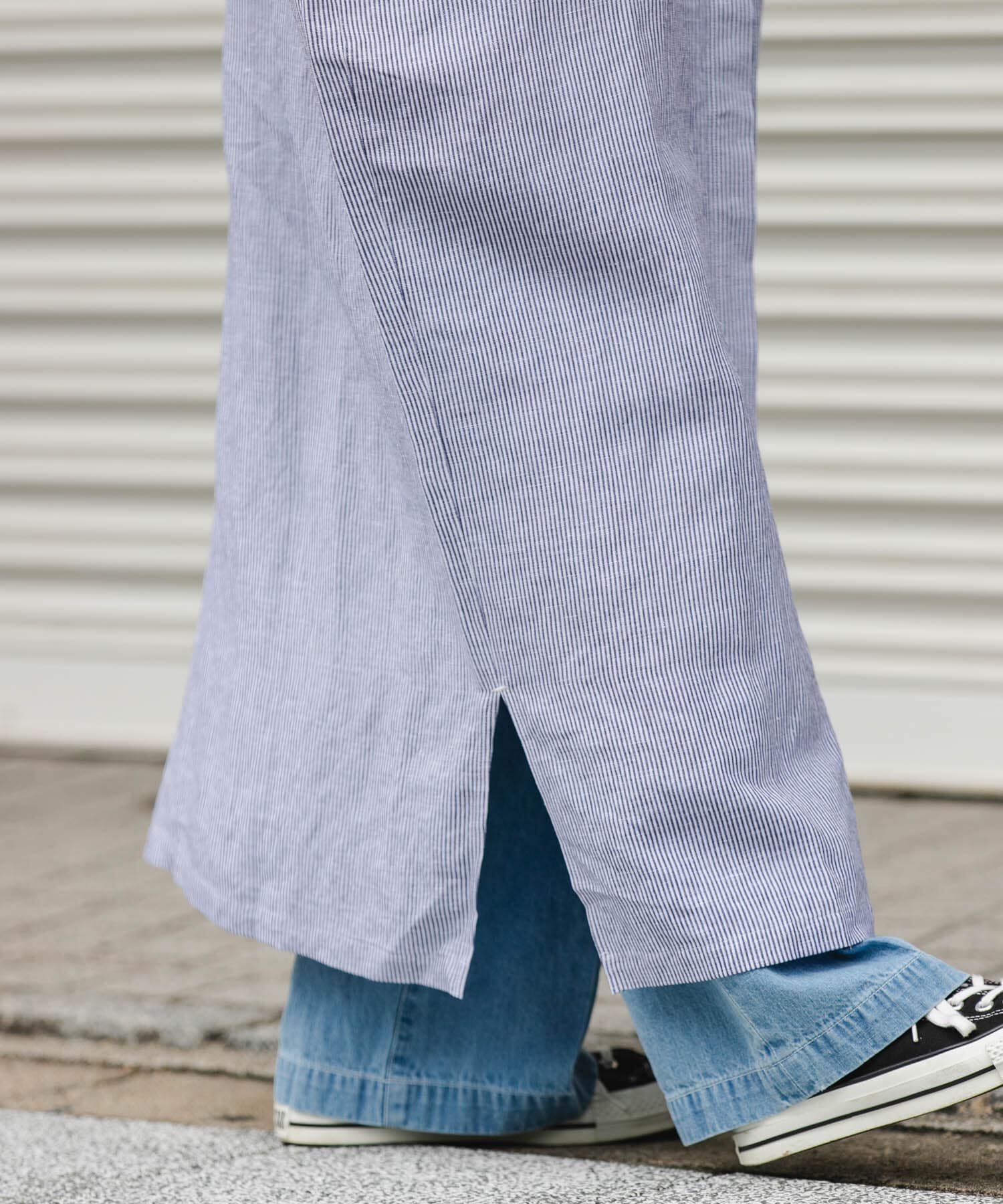 URBAN RESEARCH DOORS「FORK&SPOON　リネンレーヨンシャツワンピース」|ワンピース|