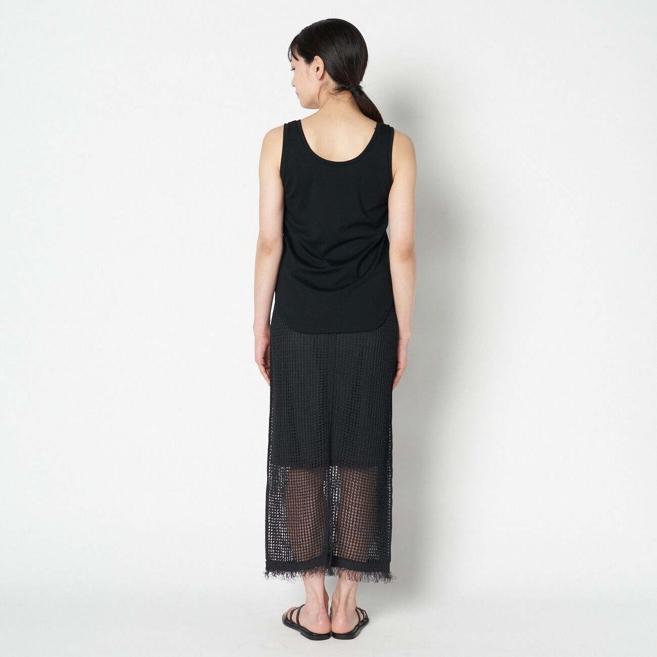 HELIOPOLE「HELIOPOLE PAPER YARN MESH SK」|スカート|