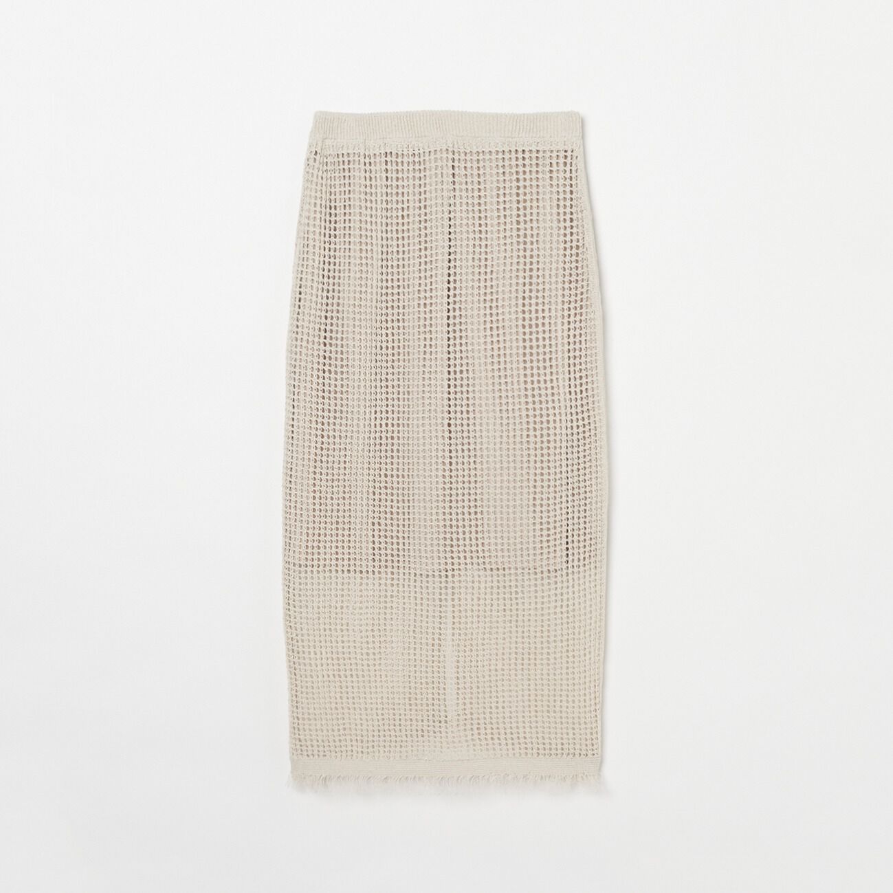 HELIOPOLE「HELIOPOLE PAPER YARN MESH SK」|スカート|ベージュ
