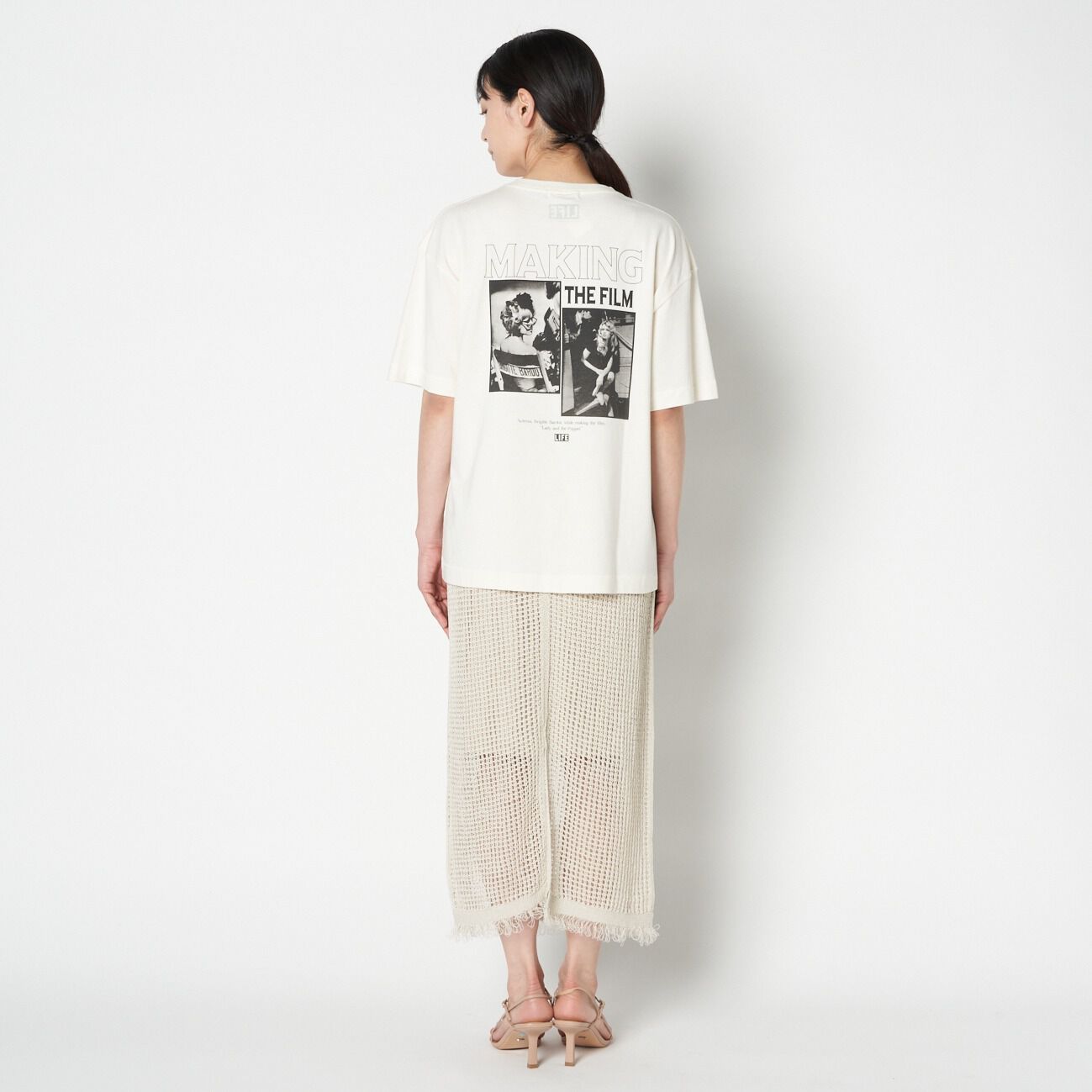 HELIOPOLE「HELIOPOLE PAPER YARN MESH SK」|スカート|