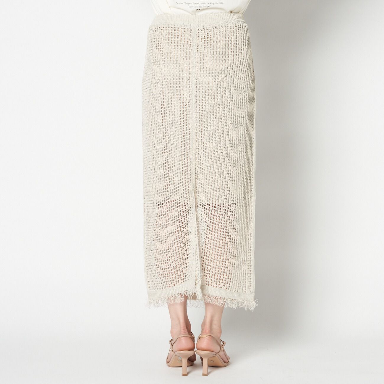 HELIOPOLE「HELIOPOLE PAPER YARN MESH SK」|スカート|