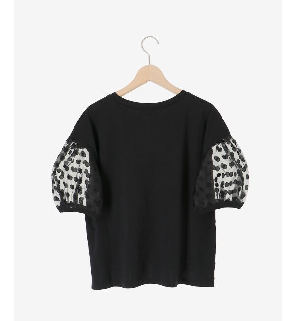 le.coeur blanc「《手洗い可能》TORRAZZO DONNAドット切替カットソー」|Tシャツ・カットソー|