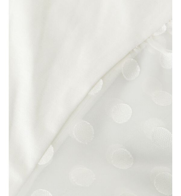 le.coeur blanc「《手洗い可能》TORRAZZO DONNAドット切替カットソー」|Tシャツ・カットソー|