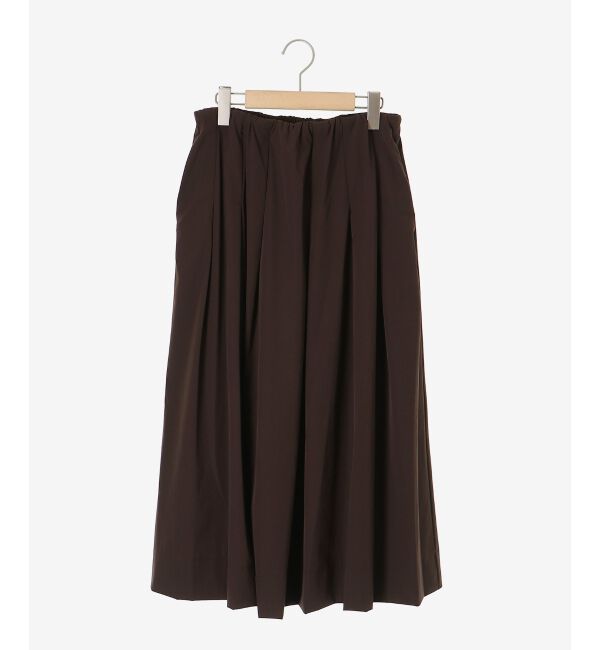  「ナイロンストレッチタックギャザースカート」|スカート|