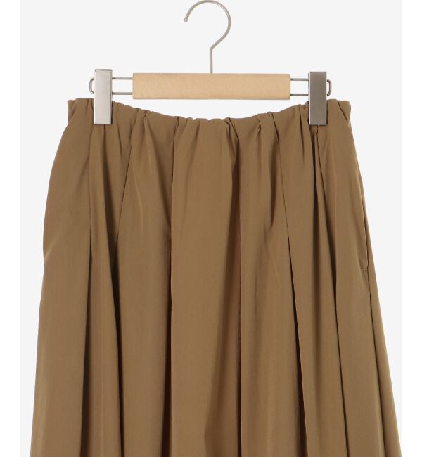  「ナイロンストレッチタックギャザースカート」|スカート|
