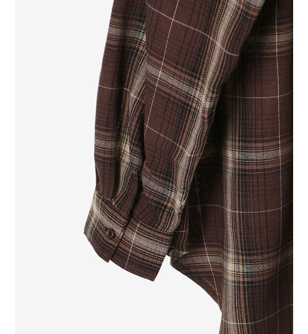  「《手洗い可能》チェックオーバーシャツ」|シャツ・ブラウス|