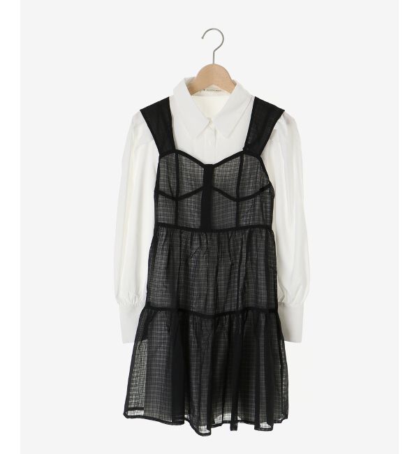 MAJESTICLEGON「シアーミニワンピ&シャツワンピSET」|ワンピース|