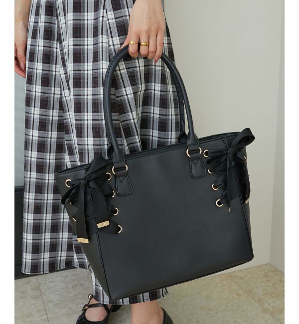 MAJESTICLEGON「サイドレースアップトート」|トートバッグ|