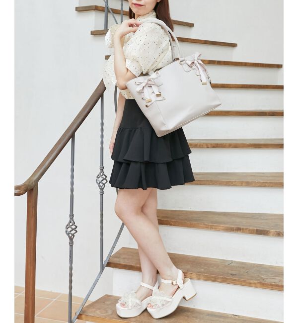 MAJESTICLEGON「サイドレースアップトート」|トートバッグ|