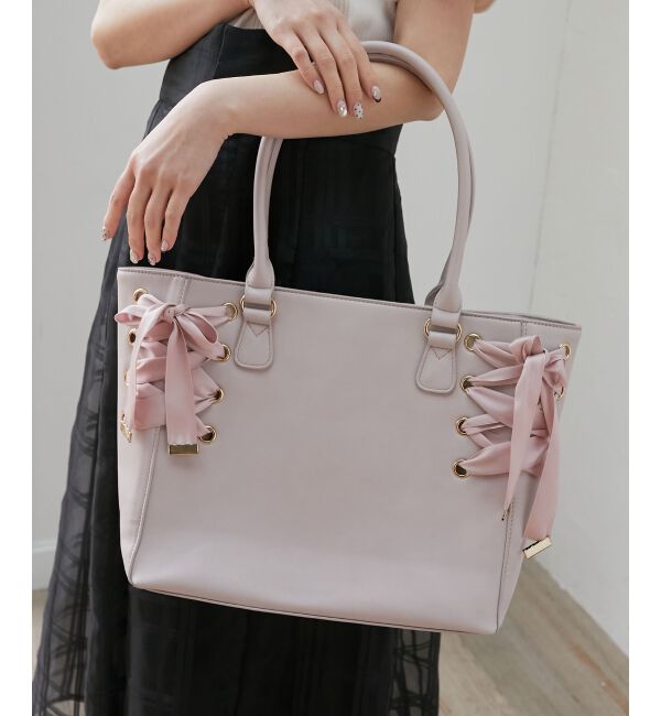 MAJESTICLEGON「サイドレースアップトート」|トートバッグ|