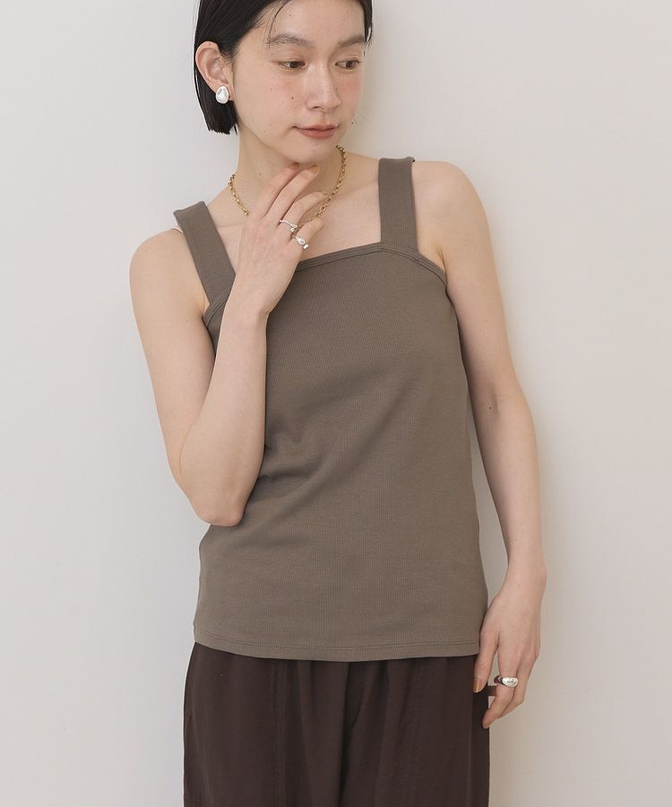 AMERICAN HOLIC「【抗菌防臭】スクエアベアタンクトップ」|インナー|