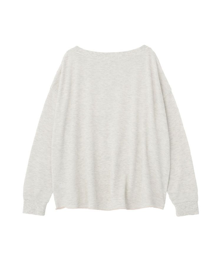 AMERICAN HOLIC「【選べる丈】ヘンリーネック ワッフルメロープルオーバー」|Tシャツ・カットソー|