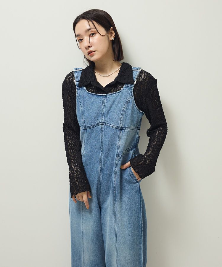 Green Parks「・SUGAR SPOON デニムコルセットオールインワン」|オールインワン|