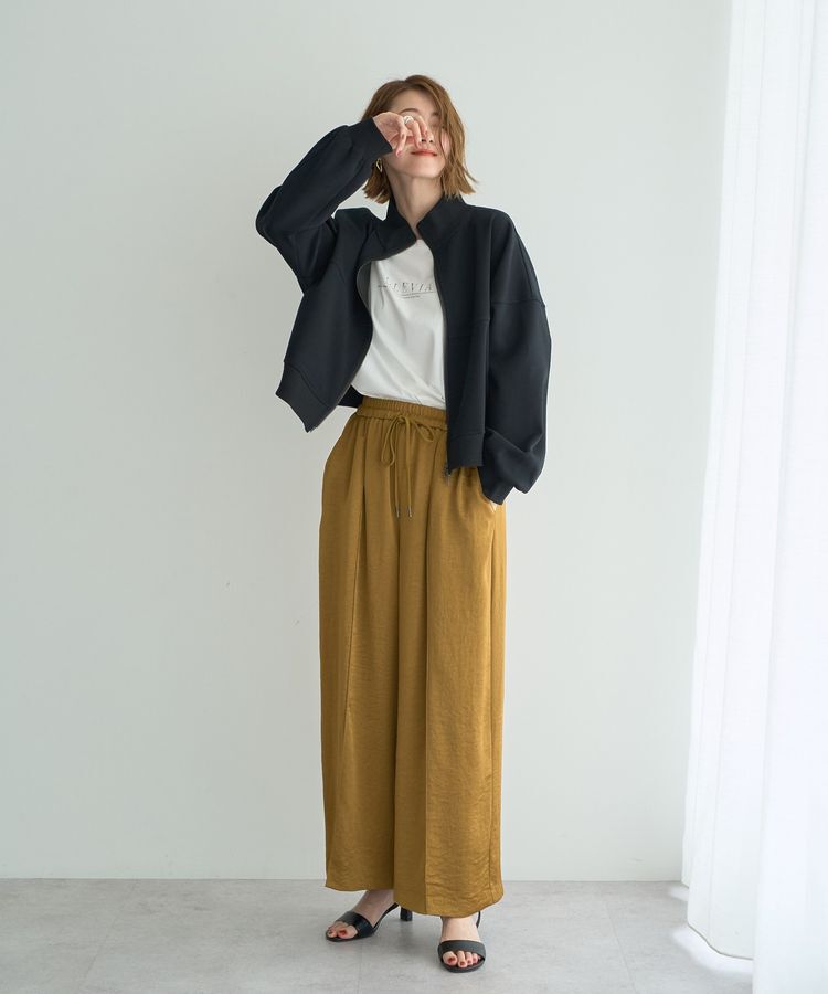 YECCA VECCA「ラウンドヘム長袖ロゴTee」|Tシャツ・カットソー|