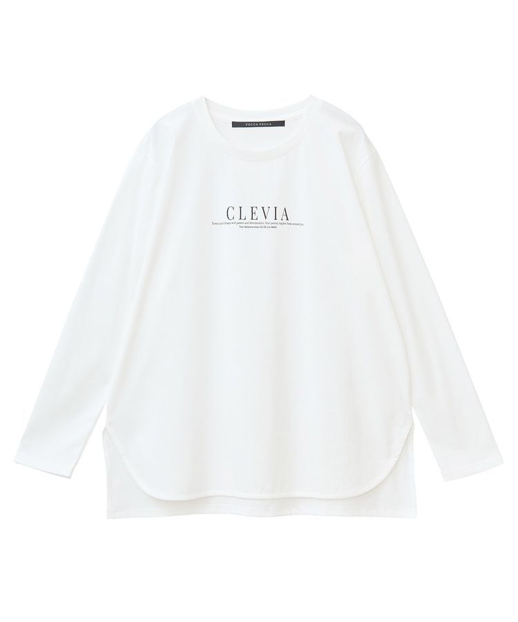 YECCA VECCA「ラウンドヘム長袖ロゴTee」|Tシャツ・カットソー|