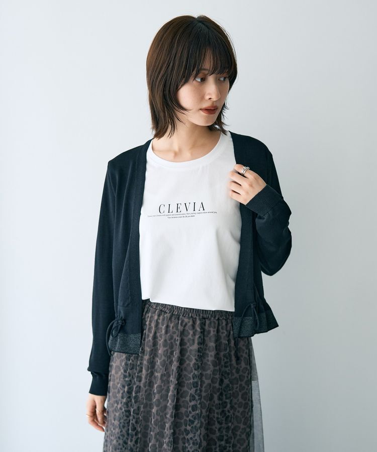 YECCA VECCA「ラウンドヘム長袖ロゴTee」|Tシャツ・カットソー|