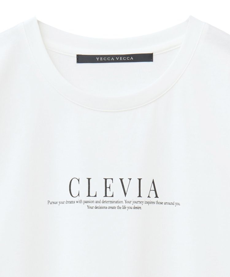 YECCA VECCA「ラウンドヘム長袖ロゴTee」|Tシャツ・カットソー|