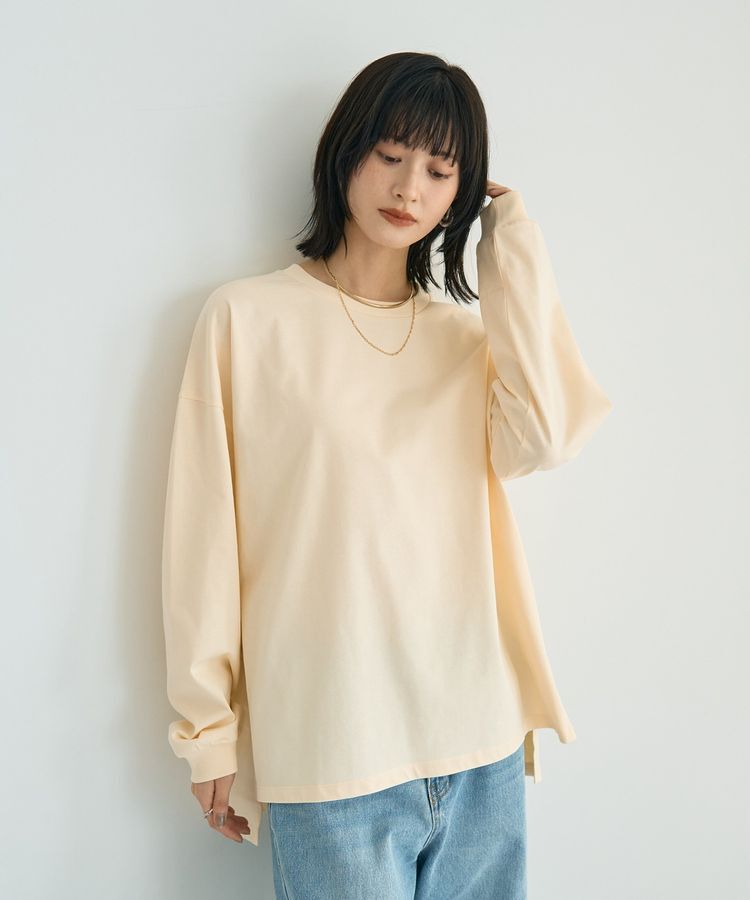 YECCA VECCA「コットンルーズプルオーバー」|Tシャツ・カットソー|