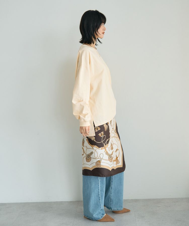 YECCA VECCA「コットンルーズプルオーバー」|Tシャツ・カットソー|