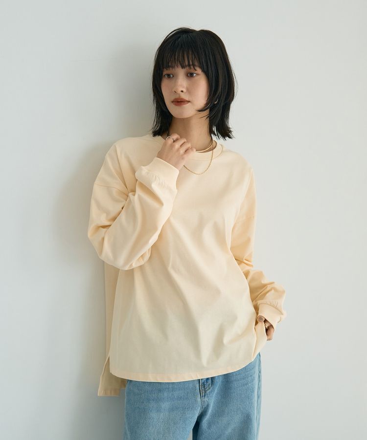 YECCA VECCA「コットンルーズプルオーバー」|Tシャツ・カットソー|