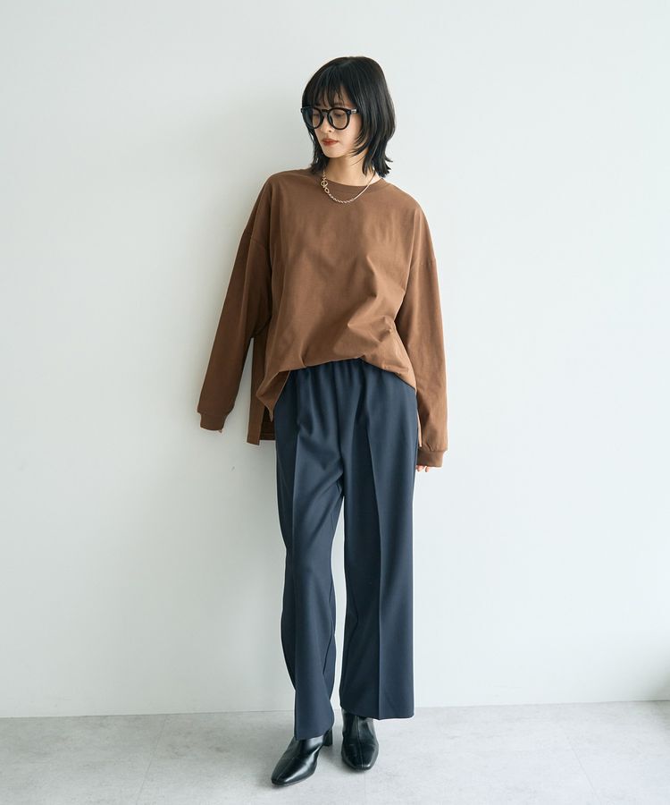 YECCA VECCA「コットンルーズプルオーバー」|Tシャツ・カットソー|