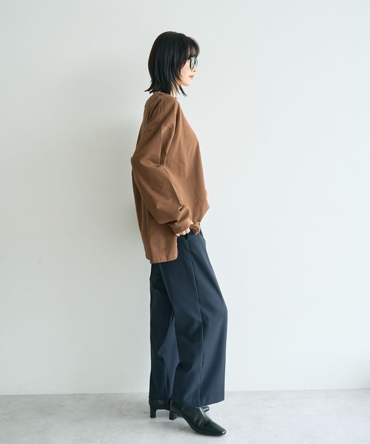 YECCA VECCA「コットンルーズプルオーバー」|Tシャツ・カットソー|