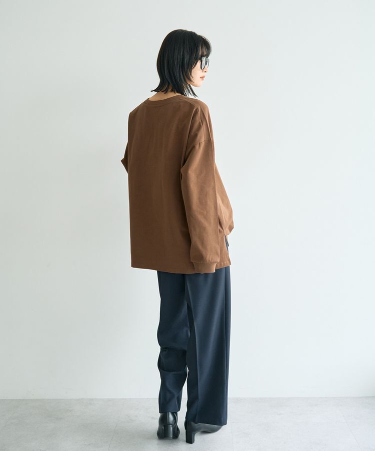 YECCA VECCA「コットンルーズプルオーバー」|Tシャツ・カットソー|