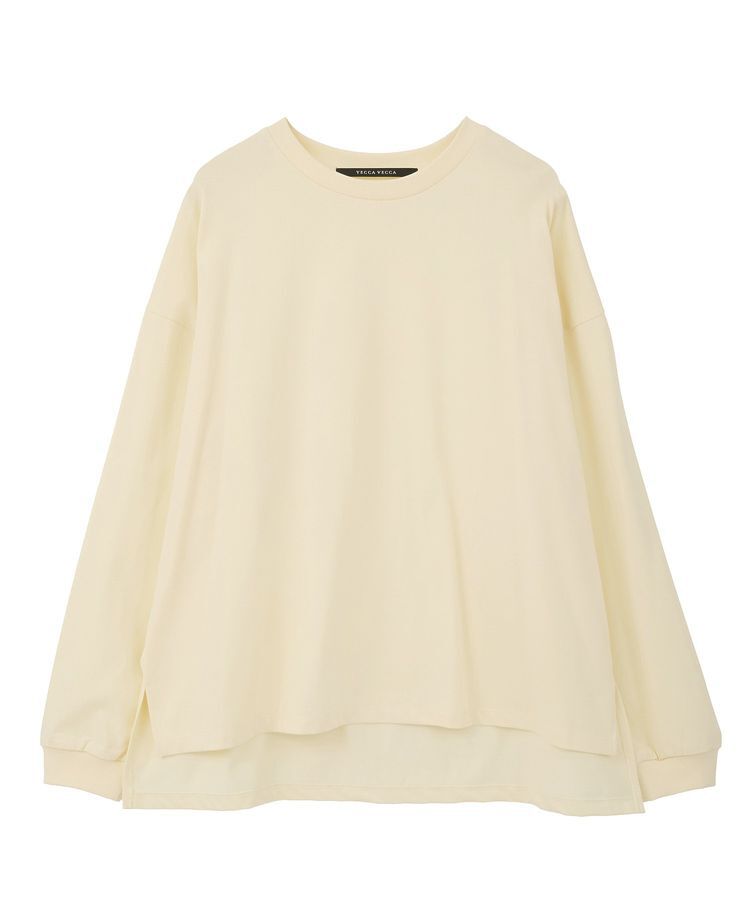 YECCA VECCA「コットンルーズプルオーバー」|Tシャツ・カットソー|