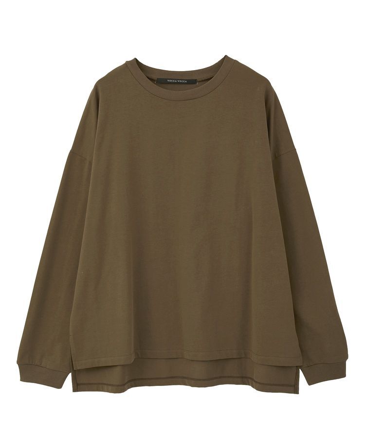 YECCA VECCA「コットンルーズプルオーバー」|Tシャツ・カットソー|