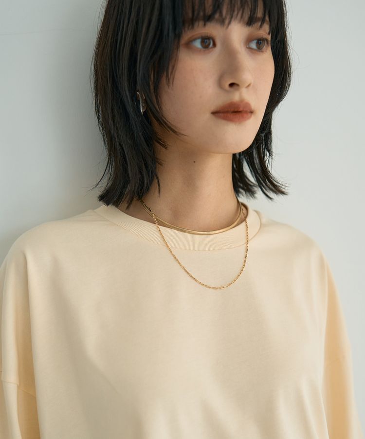 YECCA VECCA「コットンルーズプルオーバー」|Tシャツ・カットソー|