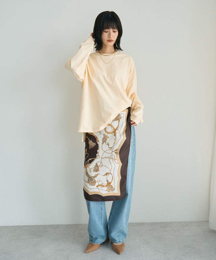 YECCA VECCA「コットンルーズプルオーバー」|Tシャツ・カットソー|