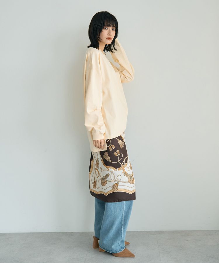 YECCA VECCA「コットンルーズプルオーバー」|Tシャツ・カットソー|